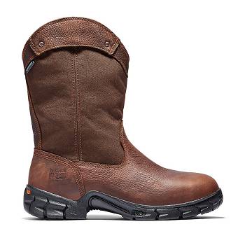 Timberland PRO Excave Steel Toe Wellington - Hnede Nepremokave Topanky Panske, T0291SK